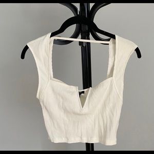 White crop top NWT